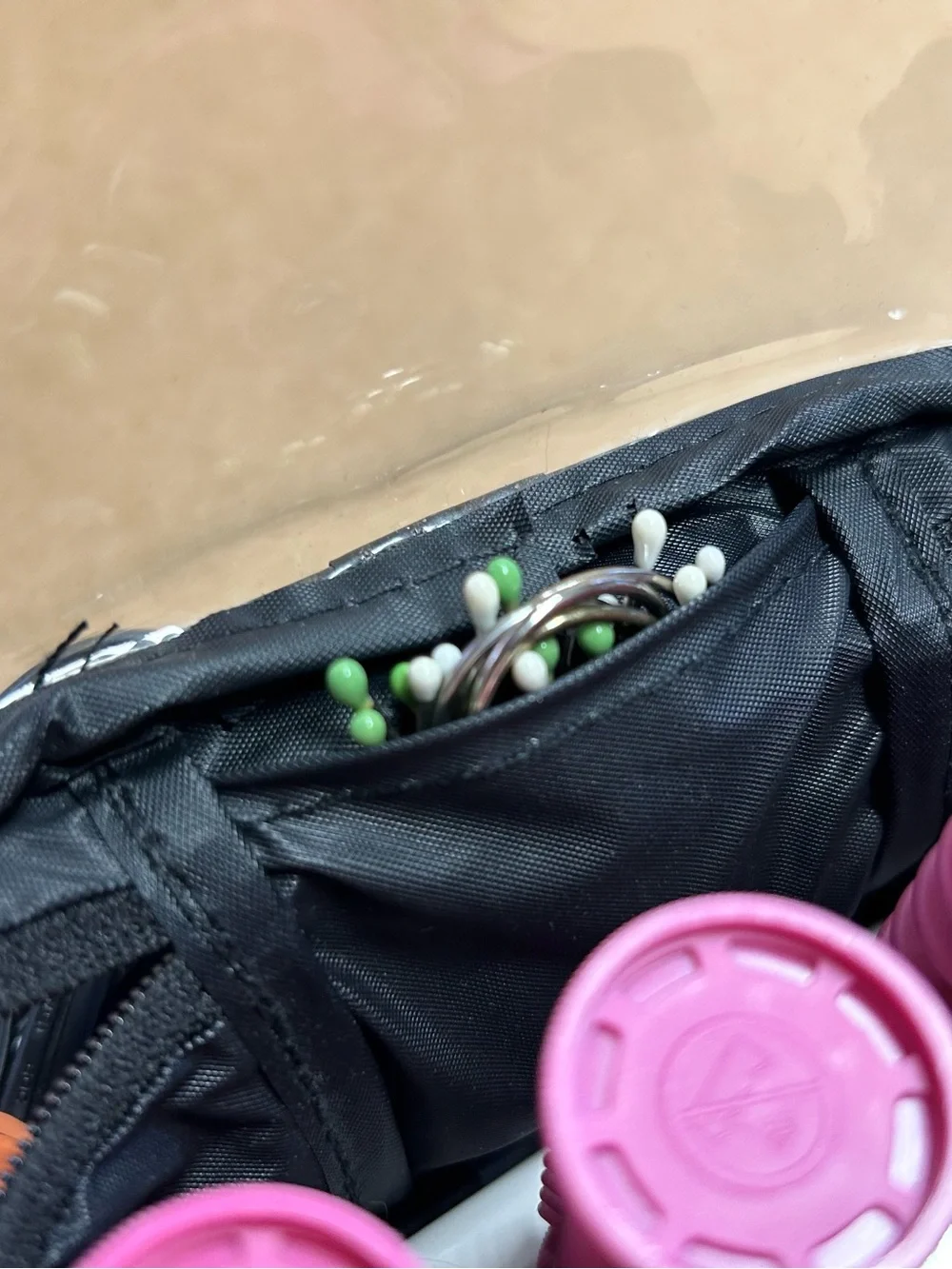 Conair Black Set of 12 Pink & Green Hot Rollers With Travel Case